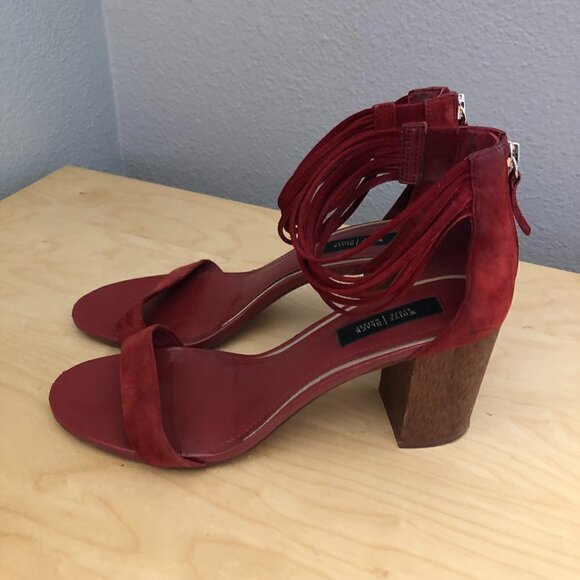 WHBM Margot Ankle Wrap Leather Sandals - Picture 4 of 14